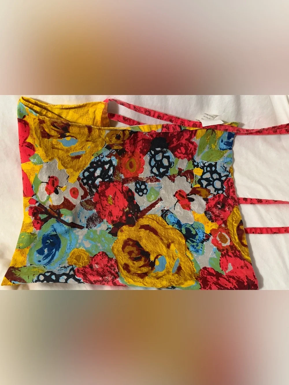 Artisan made colorful apron. New condition signed by artisan
